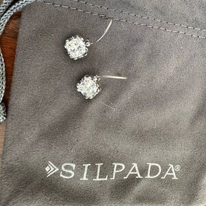 Silpada Retired Vintage Sterling CZ “Harbor Lights” Earrings